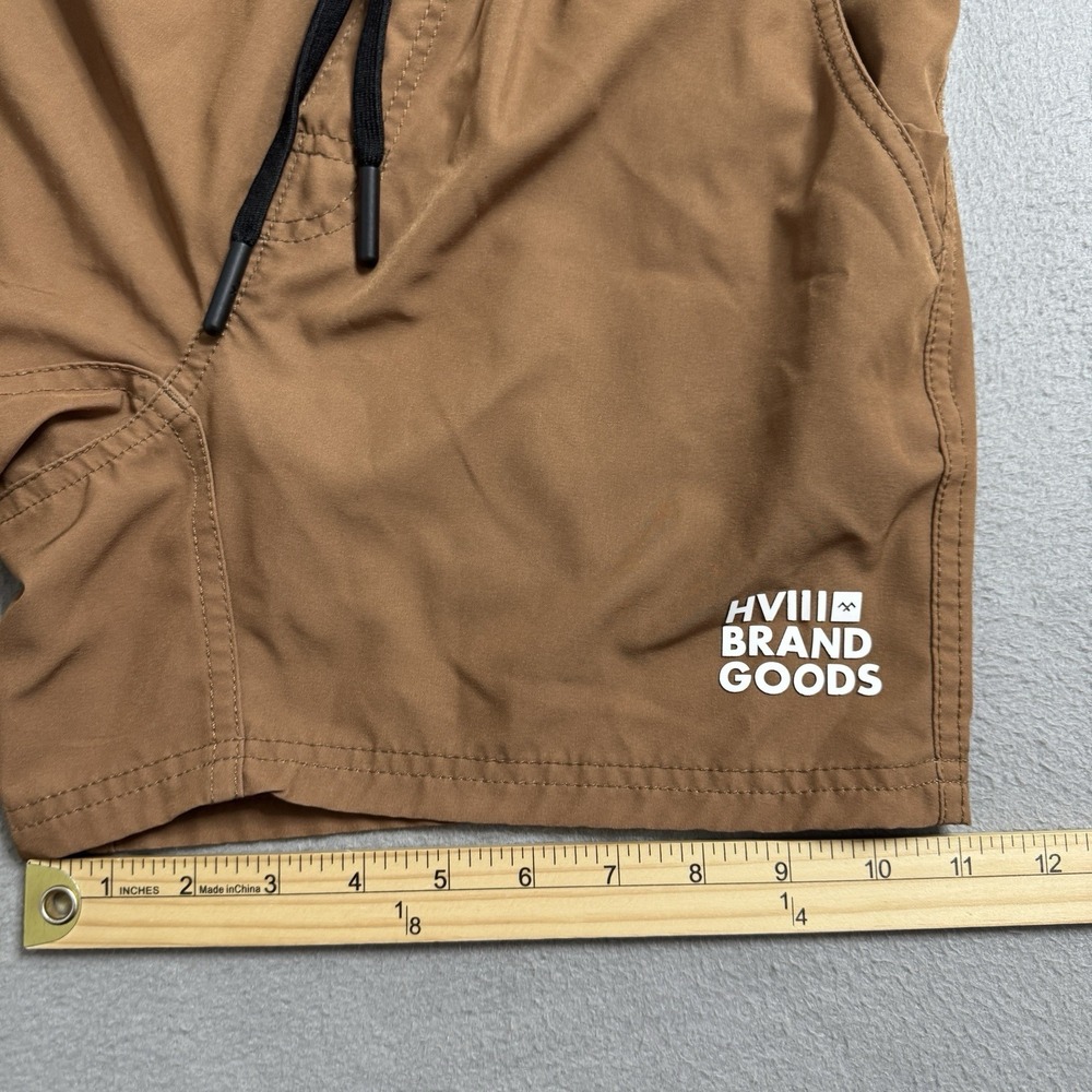 HVIII Goat Shorts Mens S Brown Athletic Casual Streetwear Drawstring - Picture 7 of 8